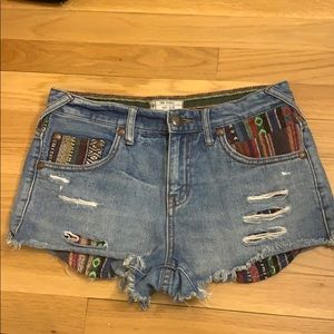 Free People Jean Shorts